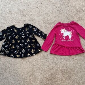 Girls 2T long-sleeve shirt bundle